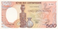 CentralAfricanRepublic 500 Francs,  1. 1.1987