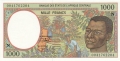 CentralAfricanStates 1000 Francs, 2000