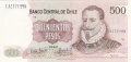 Chile 500 Pesos, 1990