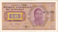 Katanga 10 Francs,  1.12.1960