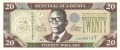 Liberia 20 Dollars, 2003