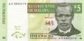 Malawi 5 Kwacha,  1. 7.1997