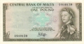 Malta 1 Pound, (1969)