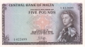 Malta 5 Pounds, (1968)
