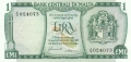 Malta 1 Lira, (1973)
