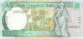 Malta 10 Liri, (1989)