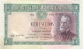 Portugal 100 Escudos, 25. 6.1957