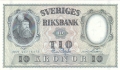 Sweden 10 Kronor, 1956