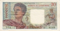Tahiti 20 Francs, (1963)