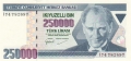 Turkey 250,000 Lira, (1998)