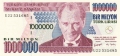 Turkey 1,000,000 Lira, L.1970 (1999)