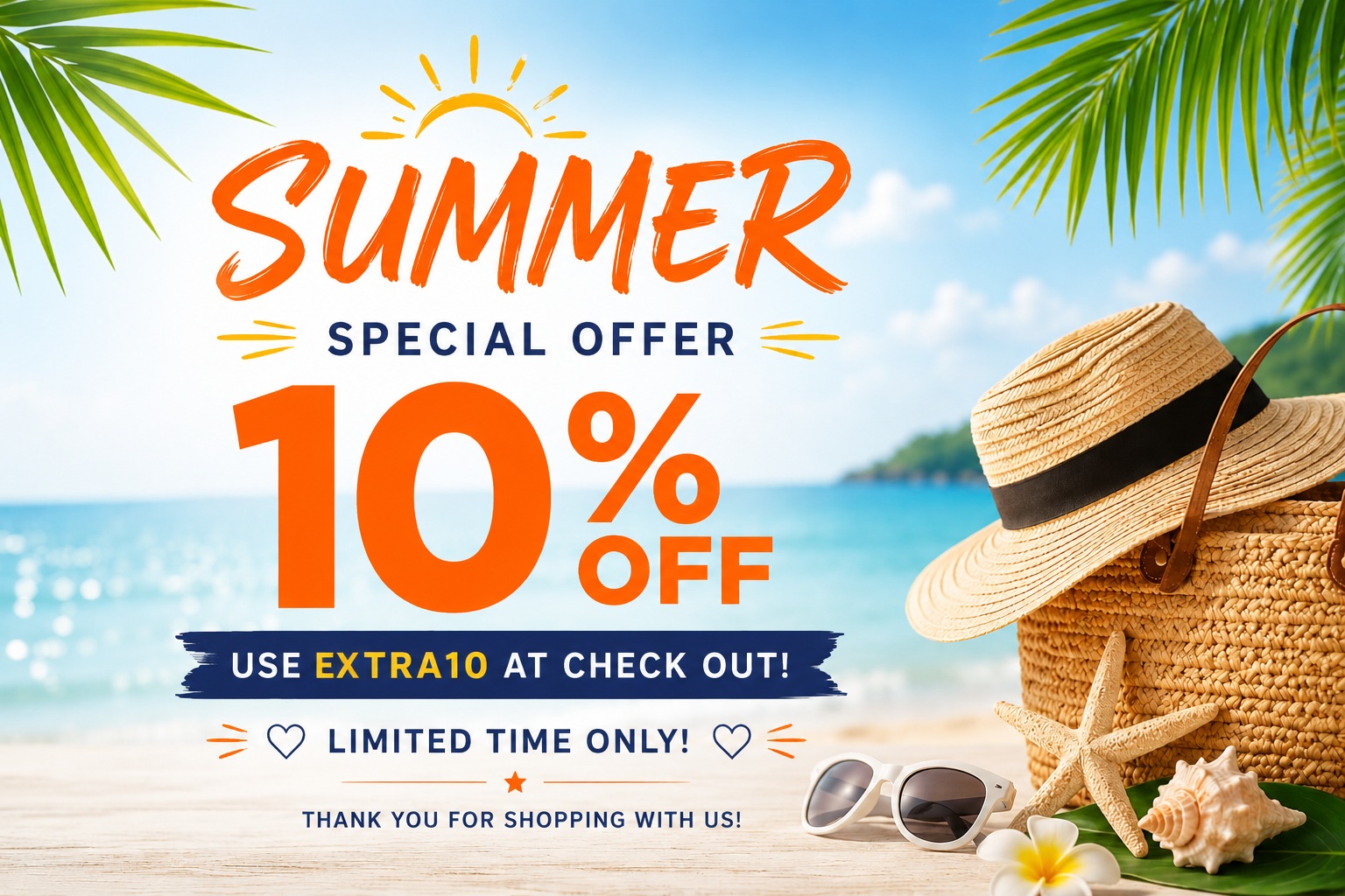 Summer Special Offer - 10% Off with code EXTRA10