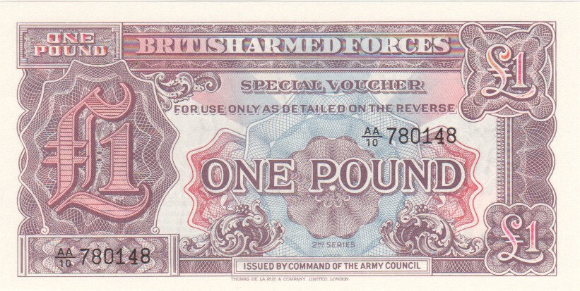 1948, 5 pounds Armed Forces UNC M23 ND Great Britain