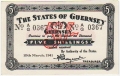 Guernsey 5 Shillings, 25. 3.1941
