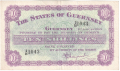 Guernsey 10 Shillings,  1. 8.1945
