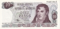 Argentina 10 Pesos, (1970-73)