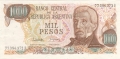 Argentina 1000 Pesos, (1976-83)