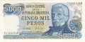 Argentina 5000 Pesos, (1977-83)