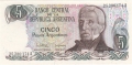 Argentina 5 Pesos Arg., (1983-4)