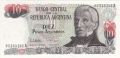 Argentina 10 Pesos Arg., (1983-4)