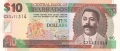 Barbados 10 Dollars, (2000)