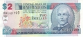 Barbados 2 Dollars,  2. 5.2012