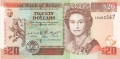 Belize 20 Dollars,  1.10.2000