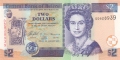 Belize 2 Dollars,  1.11.2011