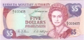 Bermuda 5 Dollars, 20. 2.1989