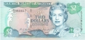 Bermuda 2 Dollars, 24. 5.2000