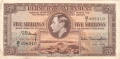 Bermuda 5 Shillings, 12. 5.1937