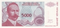 Bosnia-Herzegovina 5000 Dinara, 1993