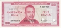 Burundi 100 Francs,  1.10.1964