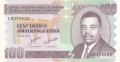 Burundi 100 Francs,  1. 9.2011