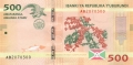 Burundi 500 Francs, 15. 1.2015