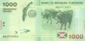 Burundi 1000 Francs, 15. 1.2015