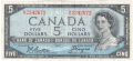 Canada 5 Dollars, 1954