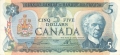 Canada 5 Dollars, 1979