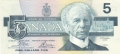 Canada 5 Dollars, 1986