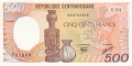 CentralAfricanRepublic 500 Francs,  1. 1.1985