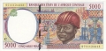 CentralAfricanStates 5000 Francs, 1997