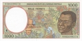 CentralAfricanStates 1000 Francs, 1999