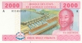 CentralAfricanStates 2000 Francs, 2002