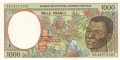 CentralAfricanStates 1000 Francs, 2000