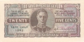 Ceylon 25 Cents,  1.12.1949