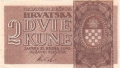 Croatia 2 Kuna, 25. 9.1942