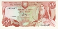 Cyprus 50 Cents,  1.11.1989