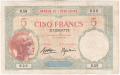 Djibouti 5 Francs, (1927)