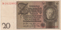 Germany 20 Reichsmark, 22. 1.1929