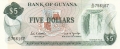 Guyana 5 Dollars, (1992)